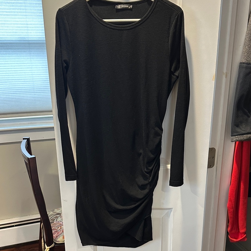 Chic Black Long Sleeve Dress